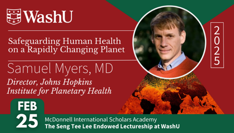 ST Lee Lecture speaker to highlight connection between planetary and human health