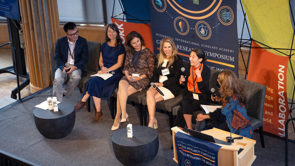 Panelist respond to audience questions during the Social Innovation Plenary Session