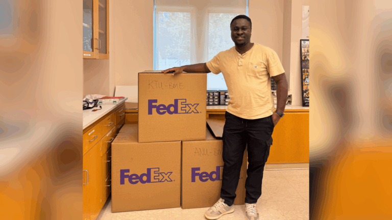 Leadership in Action: Larry Atakora-Amaniampong Drives Initiative for BME Equipment Exchange Between WashU and Ghana